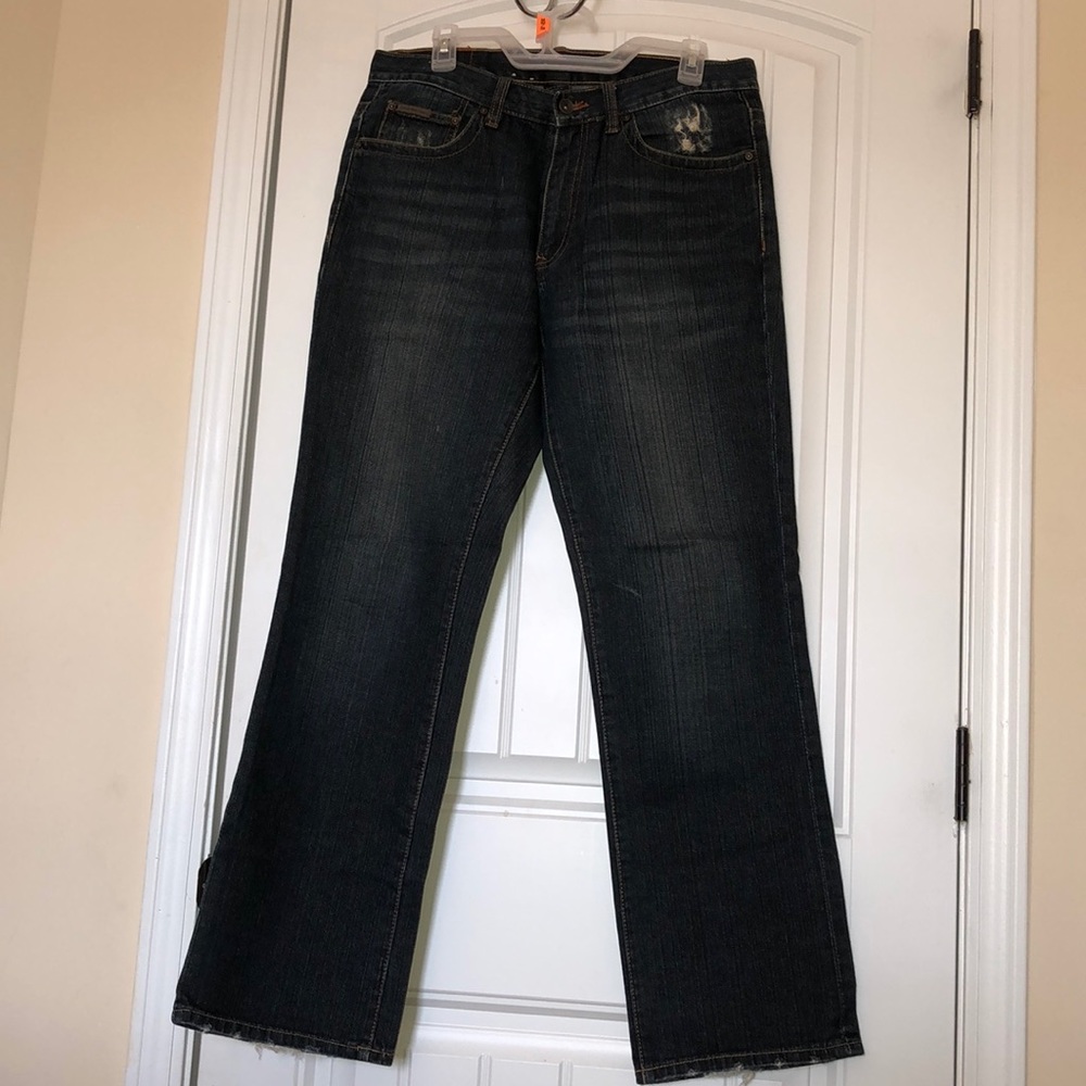 Men Calvin Klein Distressed Blue Jeans - 32
